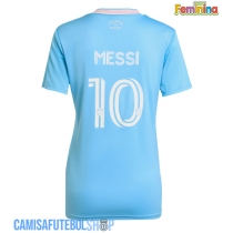 Camisa de time de futebol Inter Miami Lionel Messi #10 Replicas 3º Equipamento Feminina 2025-26 Manga Curta